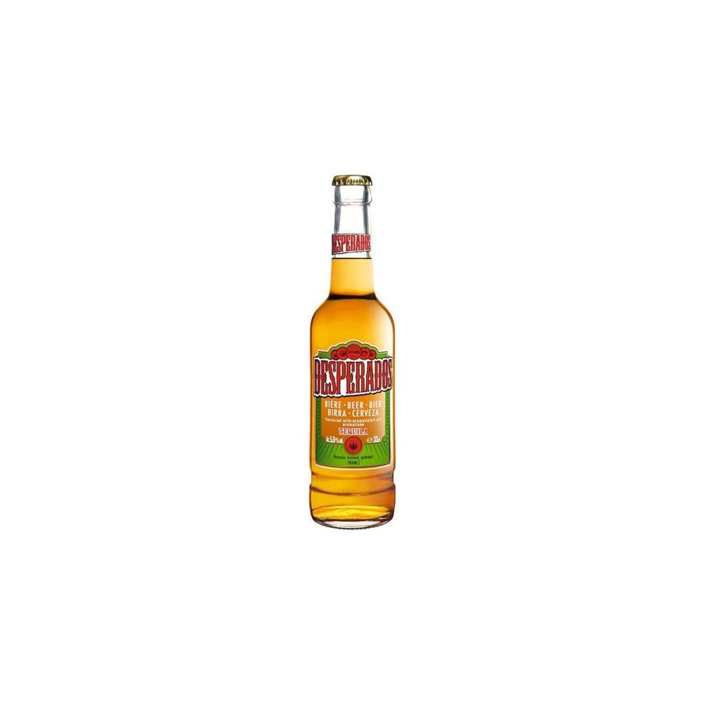 Bere blonda, filtrata, Desperados, 5.9% alc., 0.4L, Romania