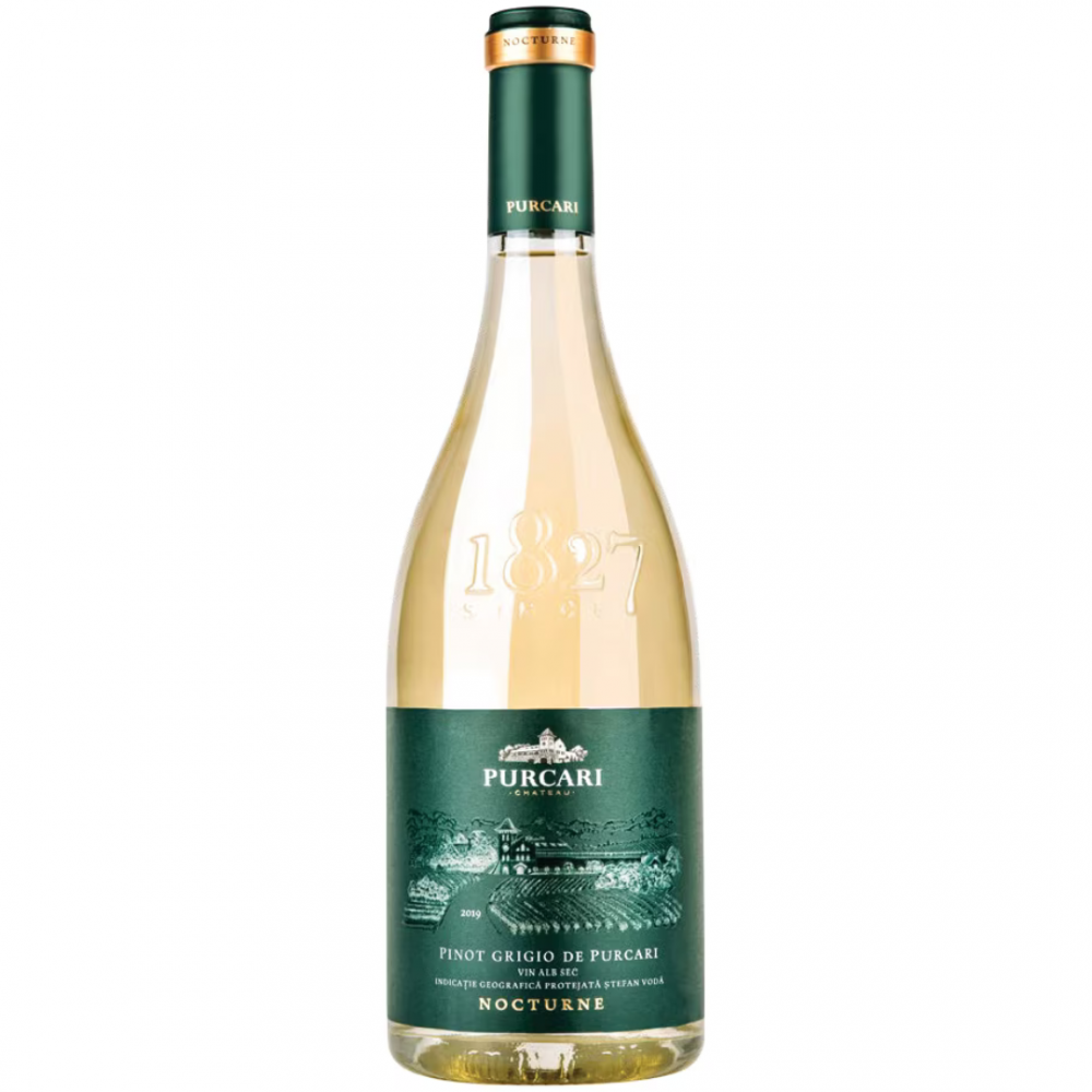 Vin alb sec, Pinot Grigio, Purcari Nocturne, 0.75L, 13% alc., Republica Moldova