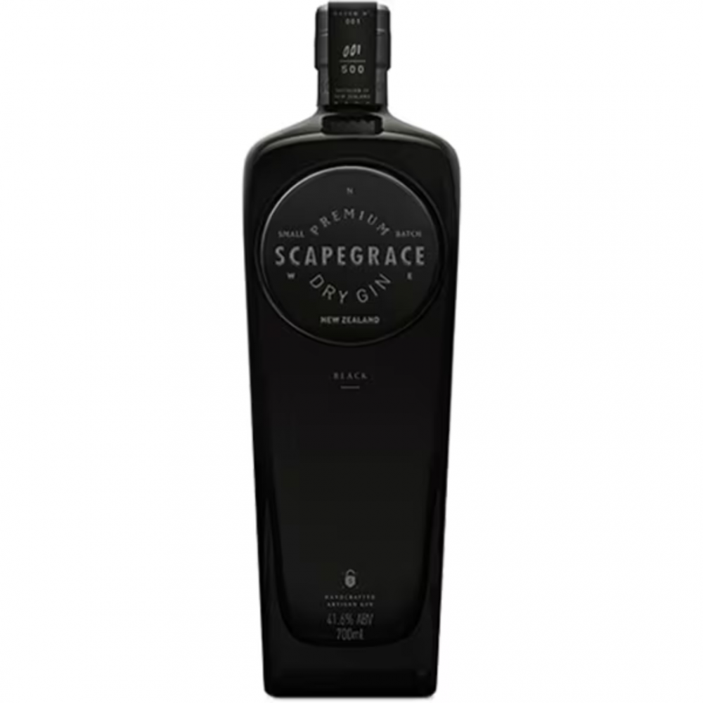 Gin Scapegrace Black, 41.6% alc., 0.7L, Noua Zeelanda