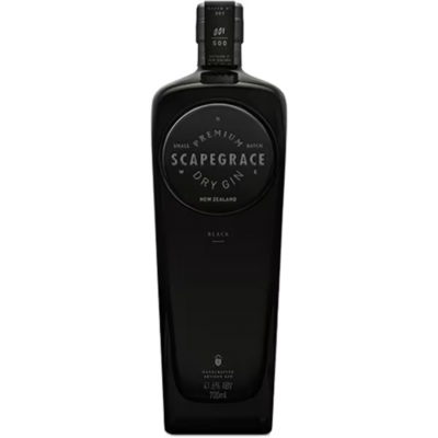 Gin Scapegrace Black, 41.6% alc., 0.7L, Noua Zeelanda