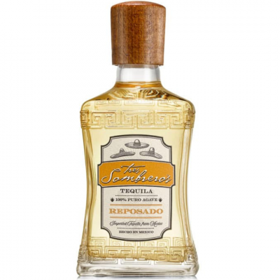 Tequila Tres Sombreros Reposado, 0.7L, 38% alc., Mexic