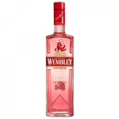 Gin Wembley Strawberry Pink, 37.5% alc., 0.7L, Romania