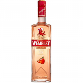 Gin Wembley Peach, 37.5% alc., 0.7L, Romania