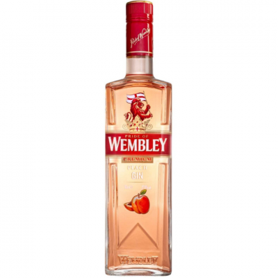 Gin Wembley Peach, 37.5% alc., 0.7L, Romania