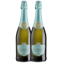 White prosecco Fratelli Martini Colle Lauro DOC Brut package 2 pieces, 0.75L, 11% alc., Italy