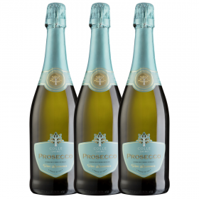 Pachet 3 bucati vin prosecco Fratelli Martini Colle Lauro DOC Brut, 0.75L, 11% alc., Italia