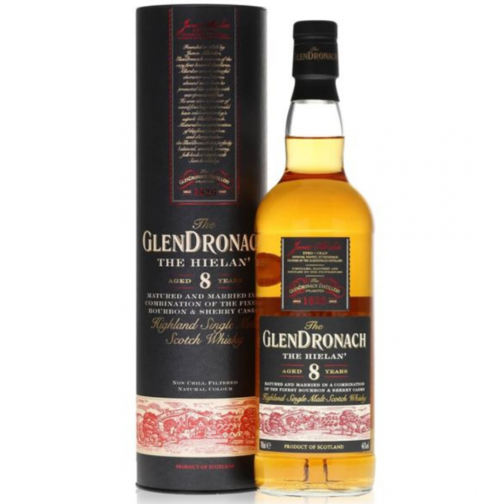 Whisky The Glendronach 8 Years The Hielan, 0.7L, 46% alc., Scotia