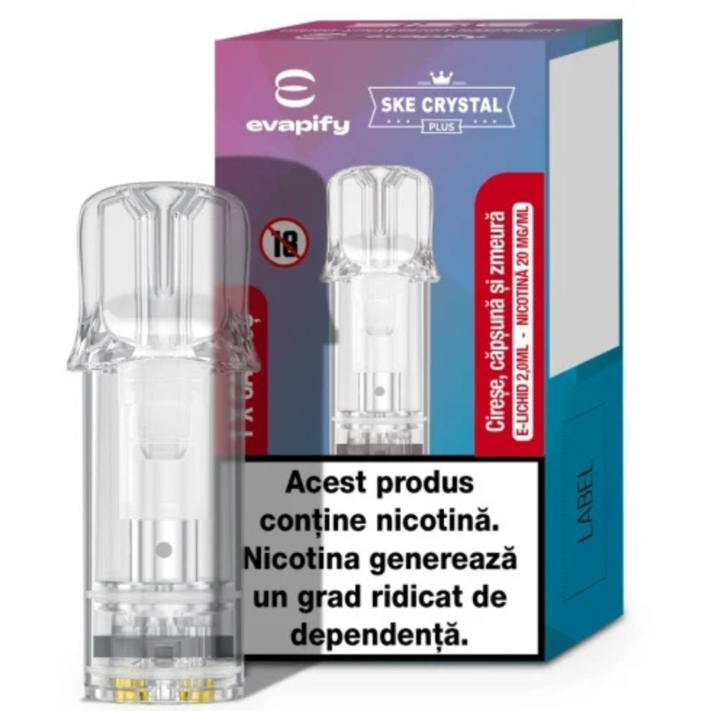 Evapify Crystal - Rezerva (POD) - Cherry Strawberry Raspberry